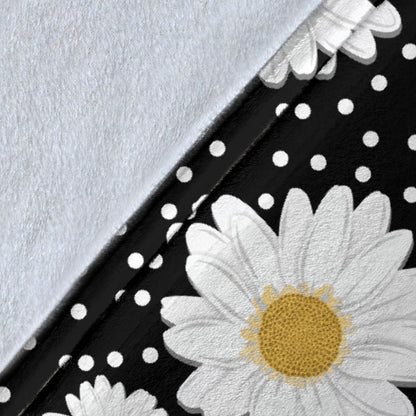 Daisy Pattern Print Design DS02 Fleece Blanket