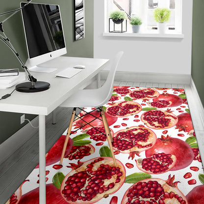 Pomegranate Pattern Print Design PG03 Area Rugs