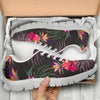 Hibiscus Pattern Print Design HB014 Sneakers White Bottom Shoes