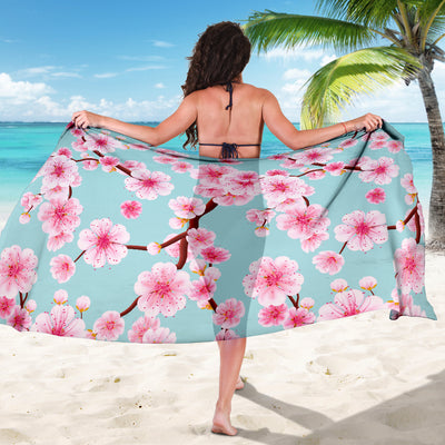 Cherry Blossom Pattern Print Design CB04 Sarong Pareo Wrap