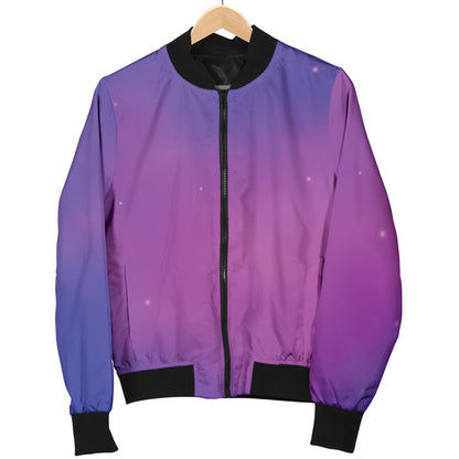 Nebula Pattern Print Design A05 Women's Bomber Jacket