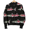 Barracuda Pattern Print Design 02 Women's Bomber Jacket