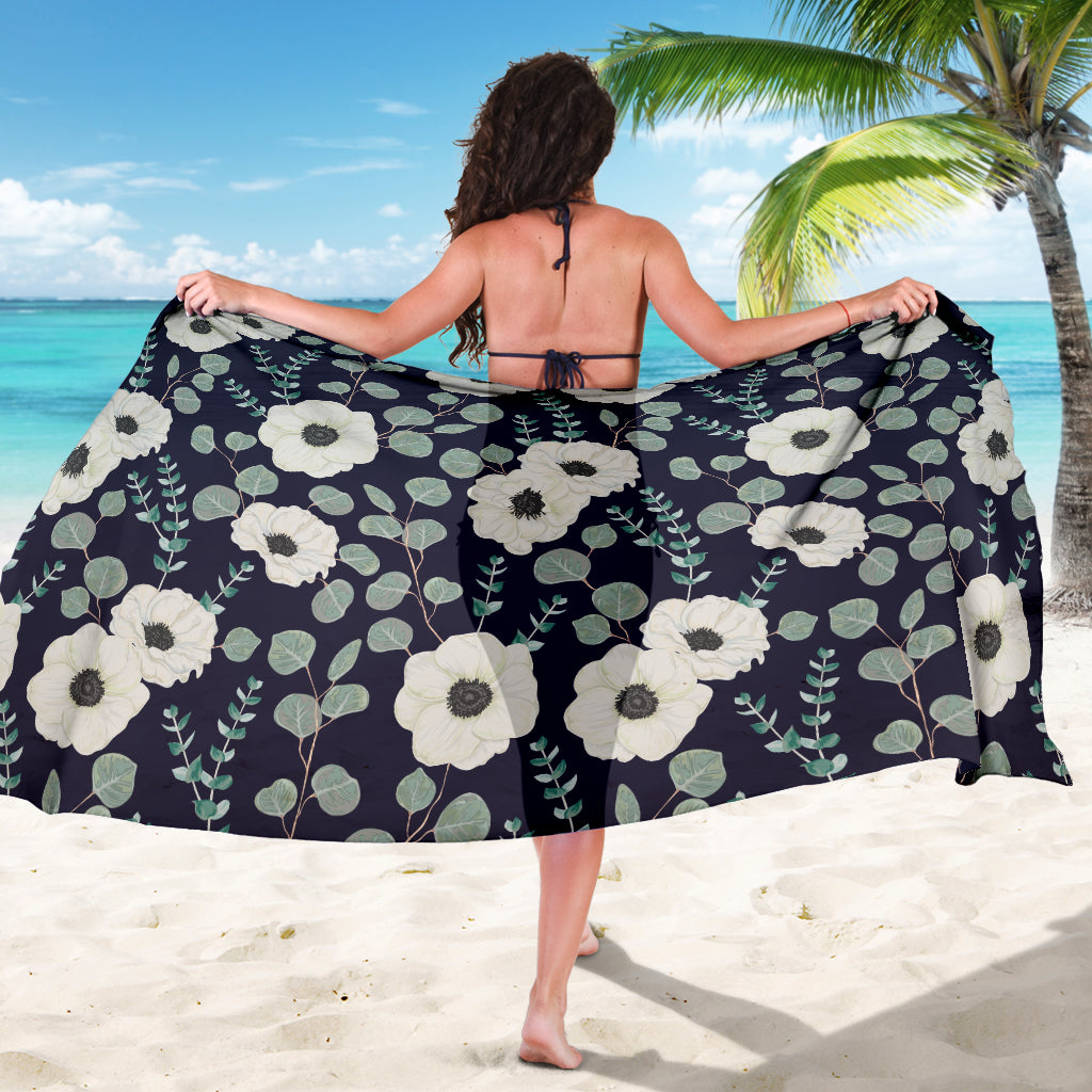 Anemone Pattern Print Design AM01 Sarong Pareo Wrap