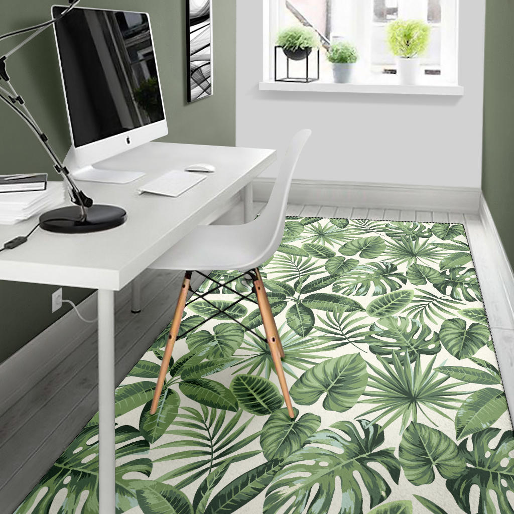 Palm Leaves Pattern Print Design PL014 Area Rugs
