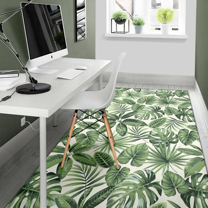Palm Leaves Pattern Print Design PL014 Area Rugs