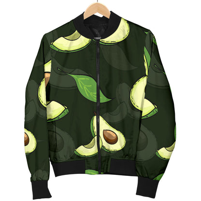 Avocado Pattern Print Design AC07 Men Bomber Jacket