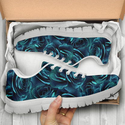 Camellia Pattern Print Design CM04 Sneakers White Bottom Shoes