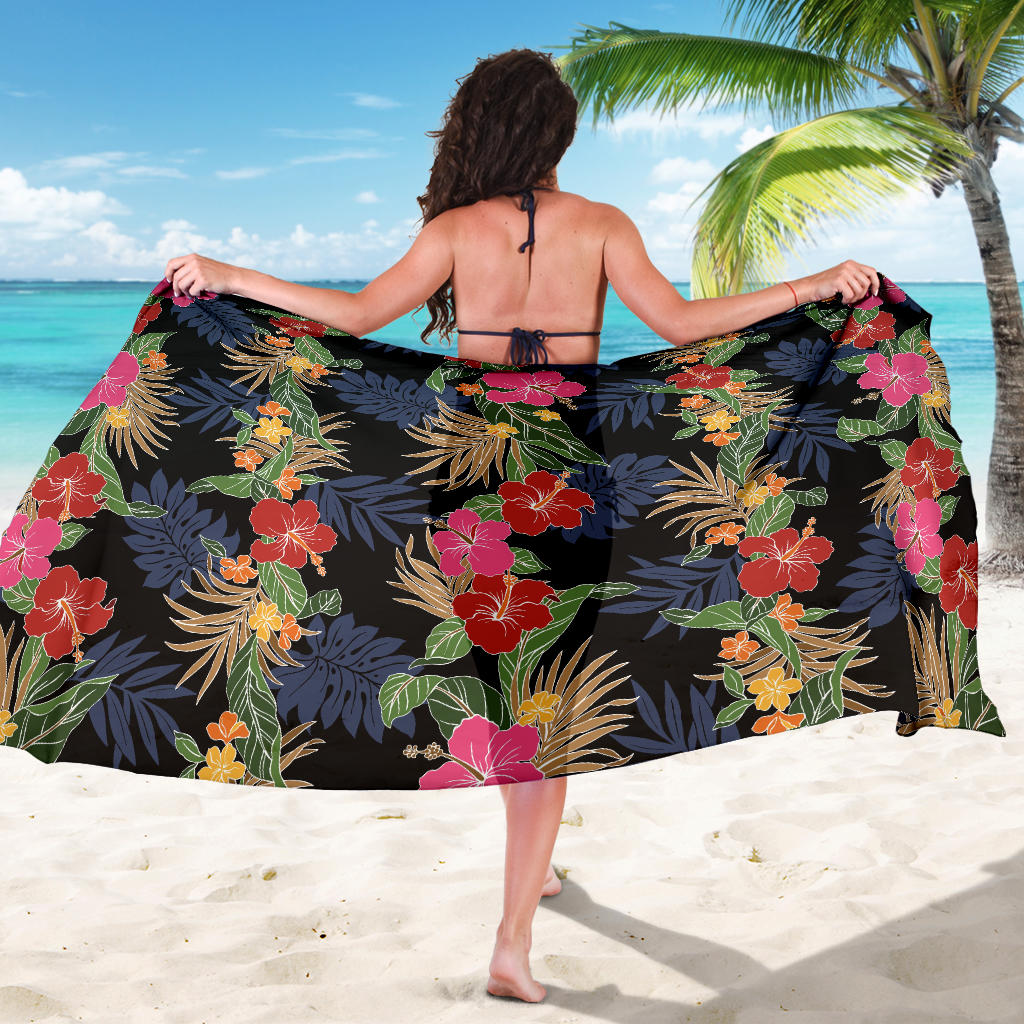 Hawaiian Themed Pattern Print Design H011 Sarong Pareo Wrap