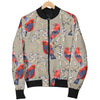 Birds Pattern Print Design 05 Women's Bomber Jacket