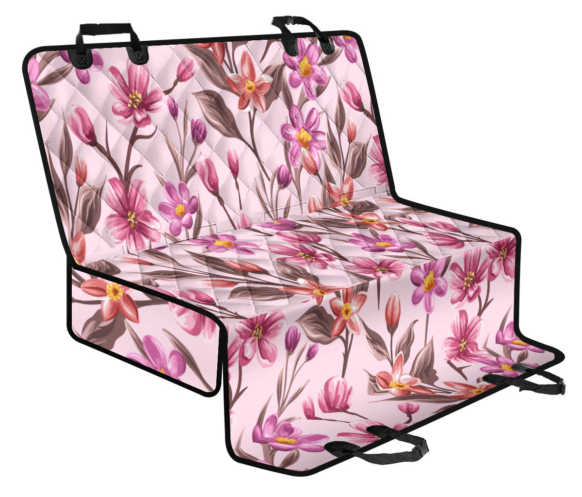 Summer Floral Pattern Print Design SF09 Rear Dog  Seat Cover