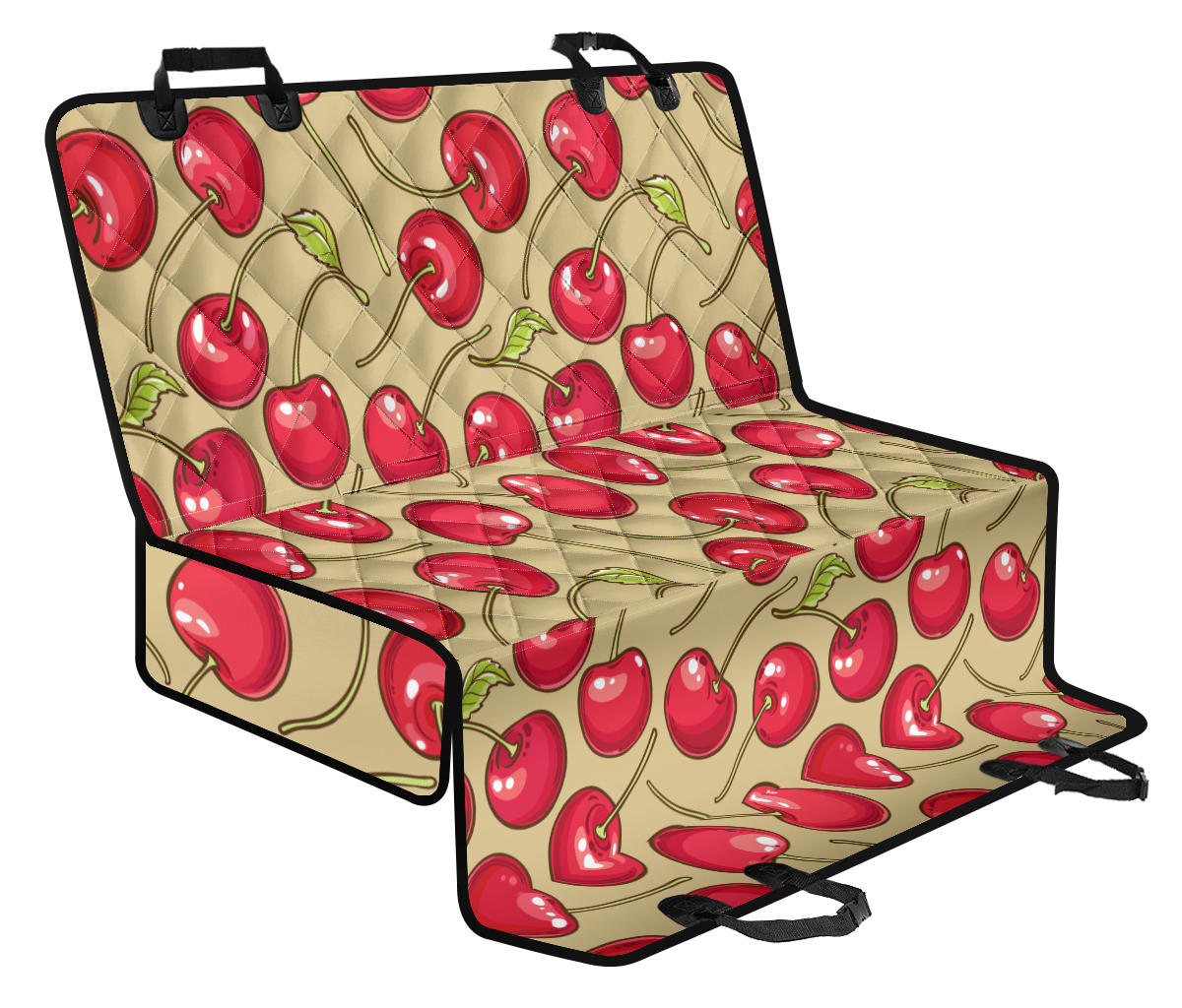 Cherry Pattern Print Design CH05 Rear Dog  Seat Cover