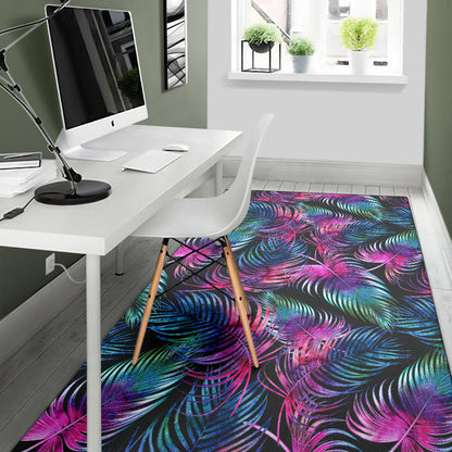 Palm Leaves Pattern Print Design PL010 Area Rugs