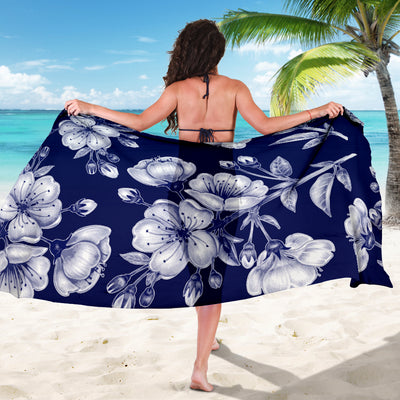 Cherry Blossom Pattern Print Design CB01 Sarong Pareo Wrap