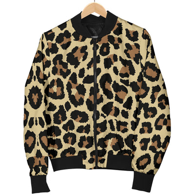 Cheetah Pattern Print Design 02 Women's Bomber Jacket