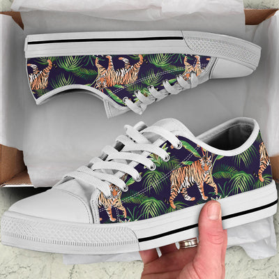 Tiger Jungle White Bottom Low Top Shoes