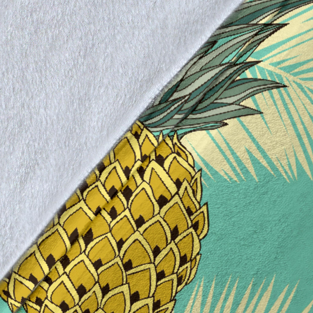 Pineapple Pattern Print Design PP03 Fleece Blanket