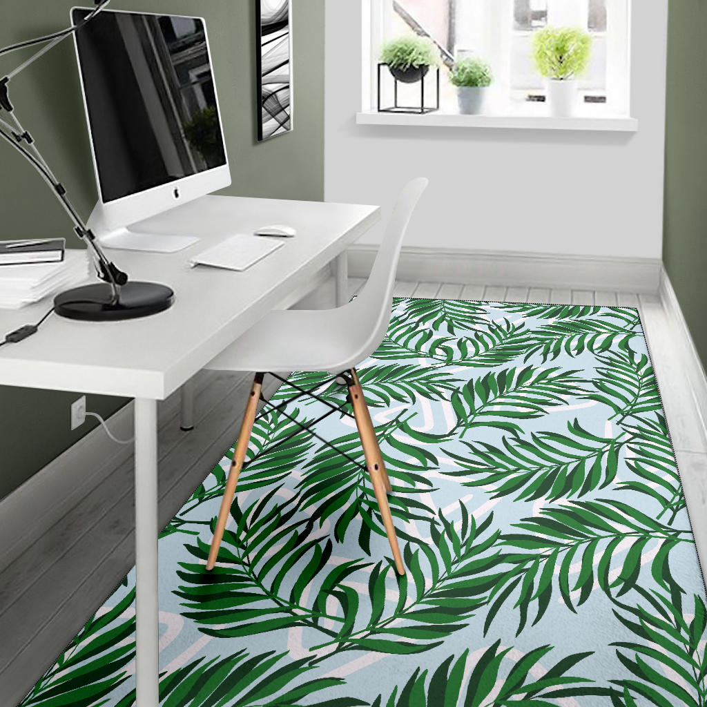 Palm Leaves Pattern Print Design PL06 Area Rugs