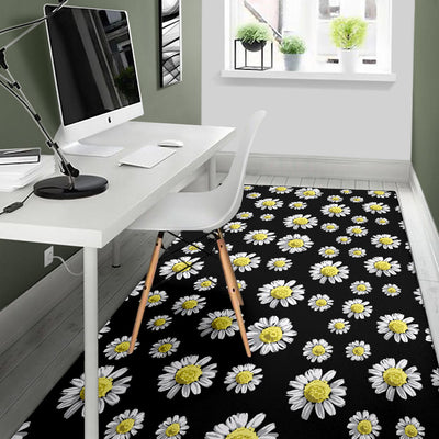 Daisy Pattern Print Design DS01 Area Rugs