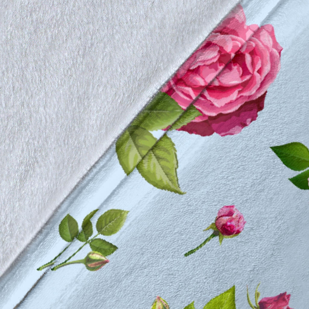 Rose Pink Pattern Print Design RO08 Fleece Blanket