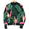 Bird Of Paradise Pattern Print Design BOP03 Men Bomber Jacket