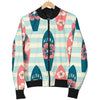 Aloha Hawaii Surfboard Pattern Print Design 02 Women's Bomber Jacket