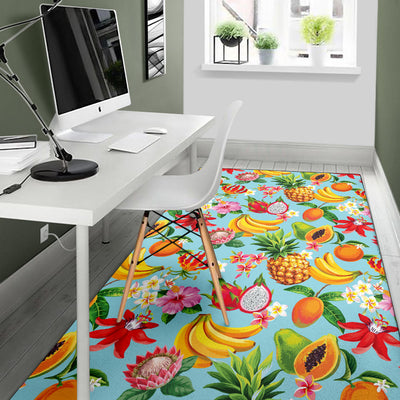 Tropical Fruits Pattern Print Design TF01 Area Rugs