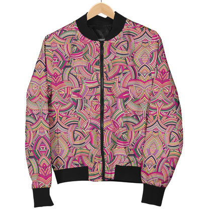 Celtic Pattern Print Design 04 Women's Bomber Jacket