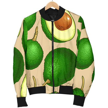 Avocado Pattern Print Design AC010 Men Bomber Jacket