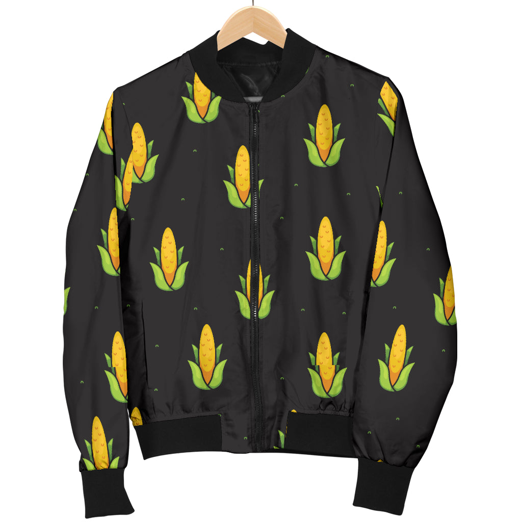 Corn Pattern Print Design 04 Women's Bomber Jacket