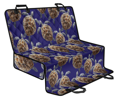 Sea Turtle Pattern Print Design T05 Rear Dog  Seat Cover