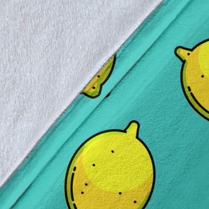 Lemon Pattern Print Design LM04 Fleece Blanket