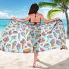 Ice Cream Pattern Print Design IC02 Sarong Pareo Wrap