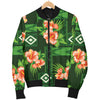 Hibiscus Pattern Print Design HB05 Men Bomber Jacket