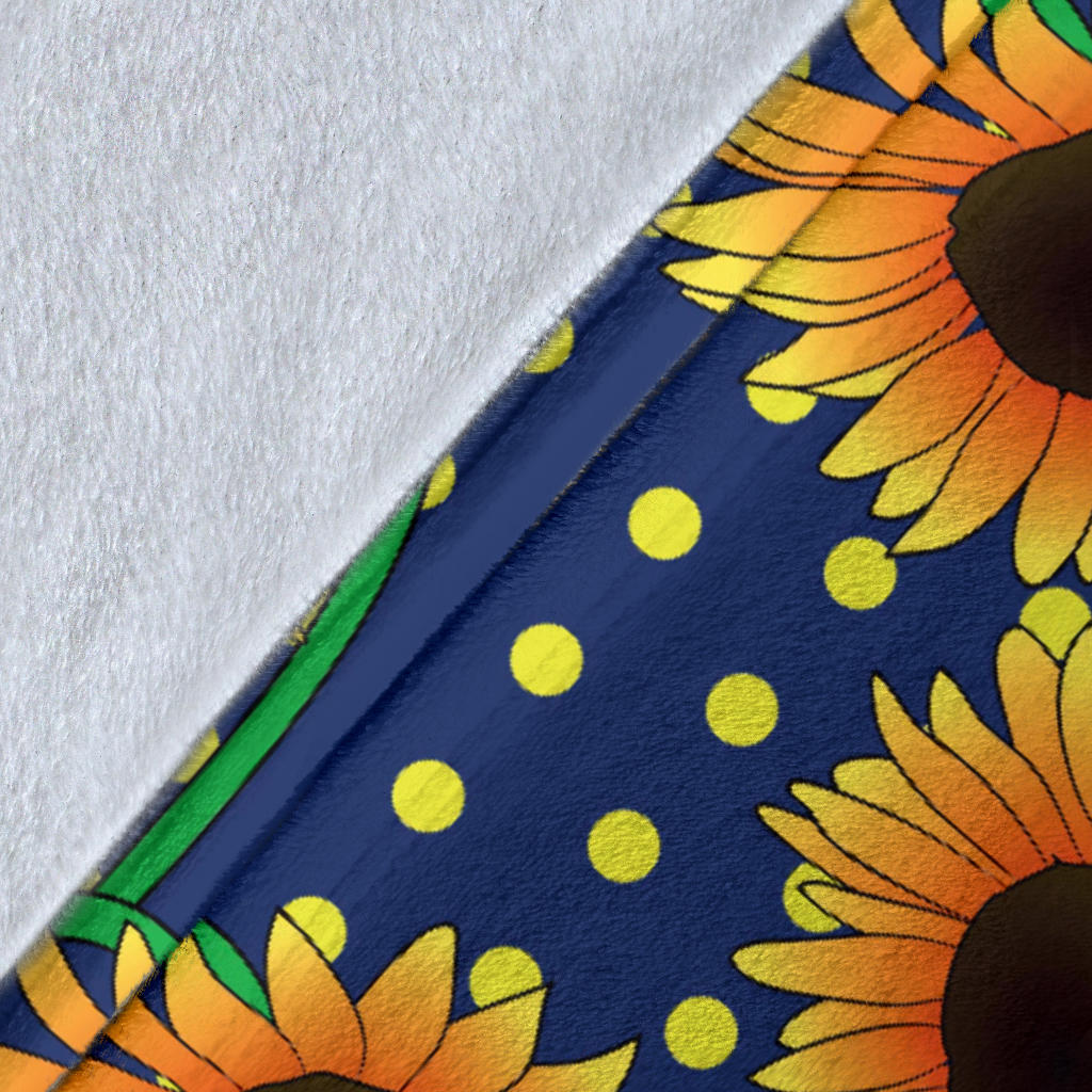 Sunflower Pattern Print Design SF03 Fleece Blanket