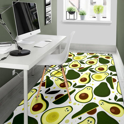 Avocado Pattern Print Design AC06 Area Rugs