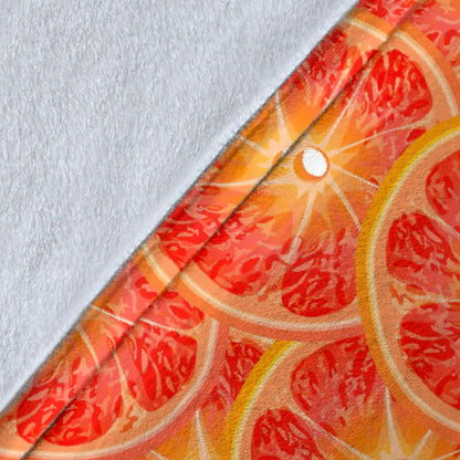 Grapefruit Pattern Print Design GF06 Fleece Blanket