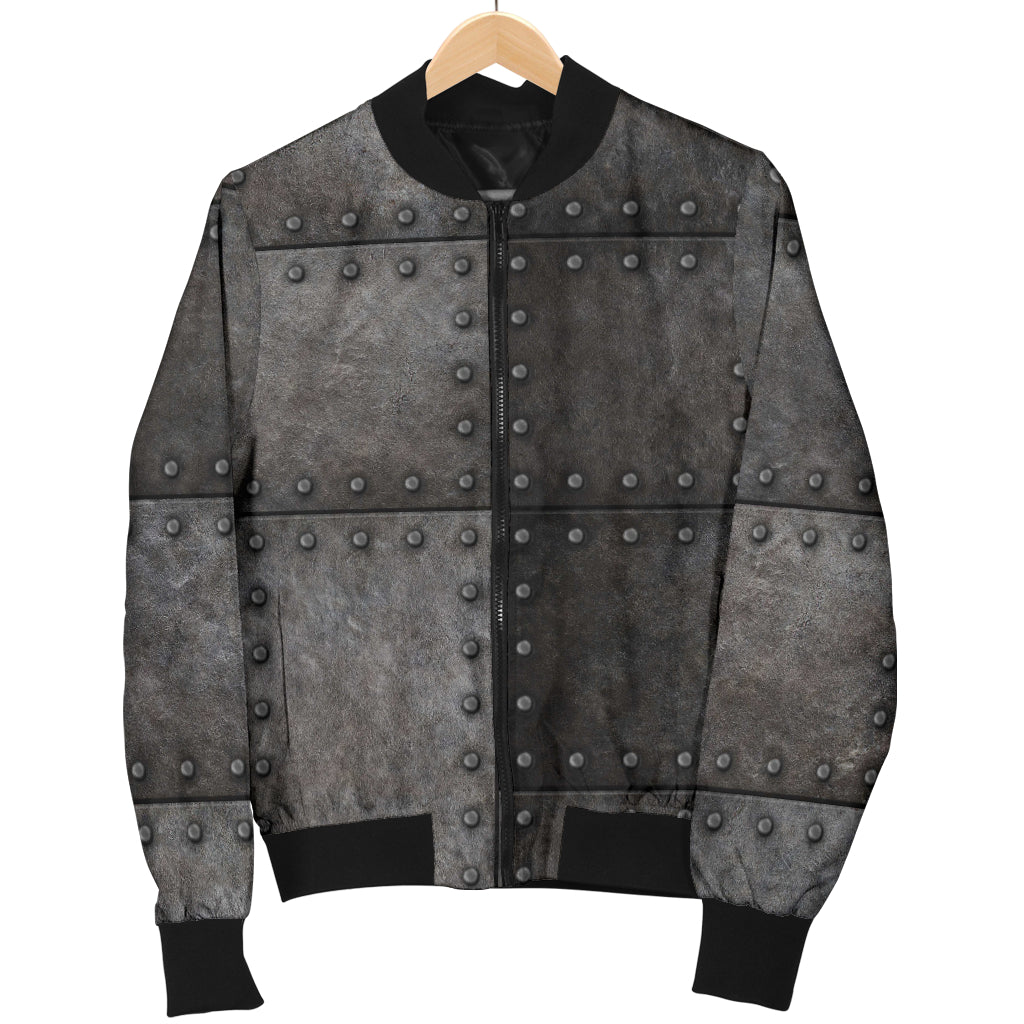 Armor Pattern Print Design 02 Women's Bomber Jacket