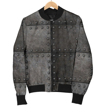 Armor Pattern Print Design 02 Women's Bomber Jacket