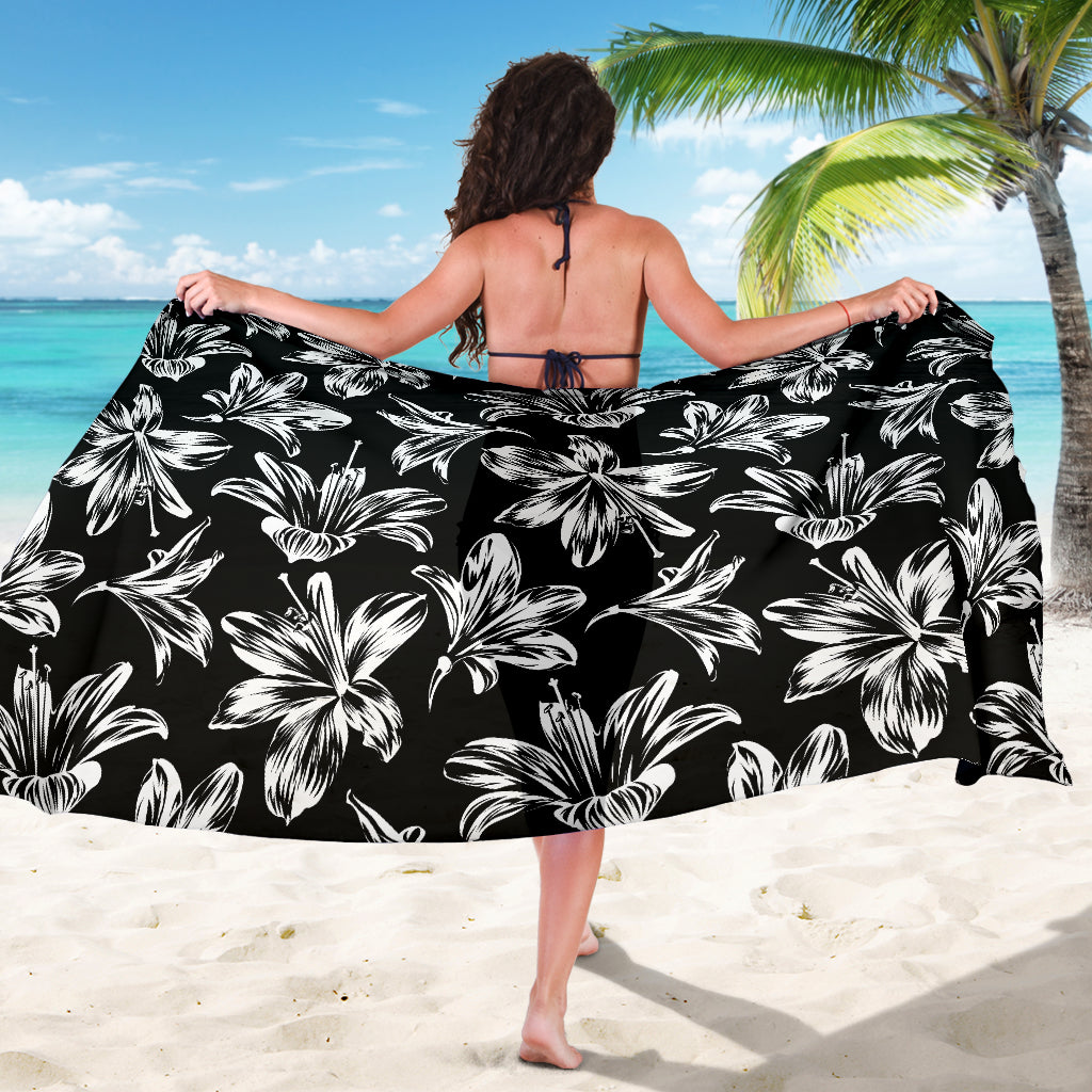 Amaryllis Pattern Print Design AL04 Sarong Pareo Wrap