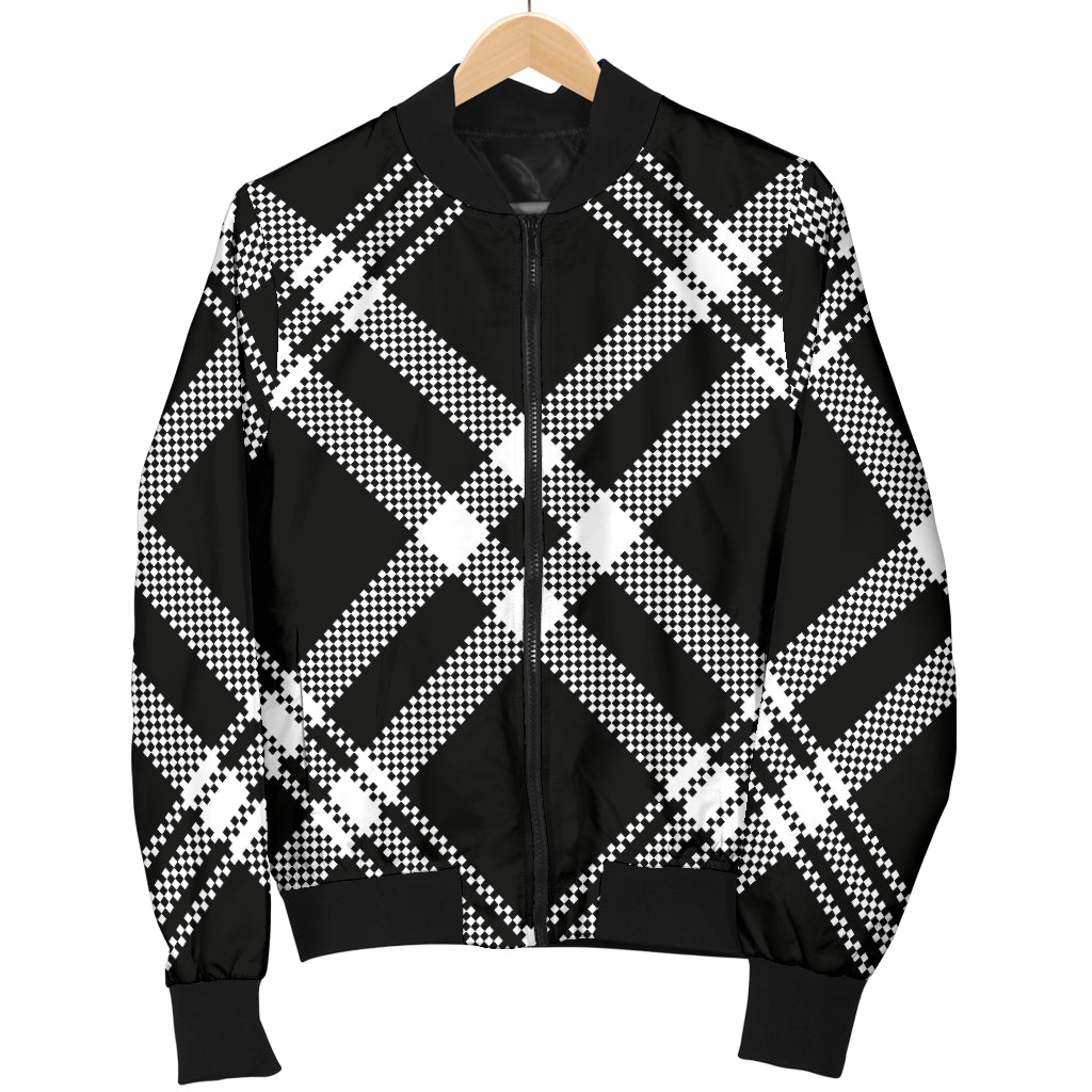 Madras Pattern Print Design 03 Women's Bomber Jacket