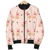 Chihuahua Pattern Print Design 04 Women's Bomber Jacket