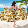 Bee Pattern Print Design BEE05 Sarong Pareo Wrap