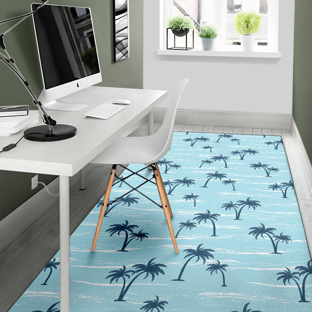 Palm Tree Pattern Print Design PT04 Area Rugs