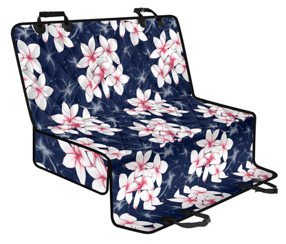 Plumeria Pattern Print Design PM017 Rear Dog  Seat Cover