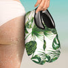 Green Pattern Tropical Palm Leaves Aqua Water Shoes