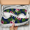 Hibiscus Pattern Print Design HB028 Sneakers White Bottom Shoes