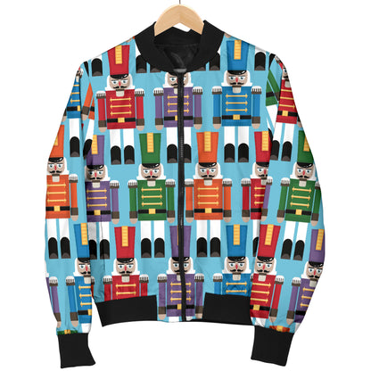 Nutcracker Pattern Print Design A02 Women's Bomber Jacket