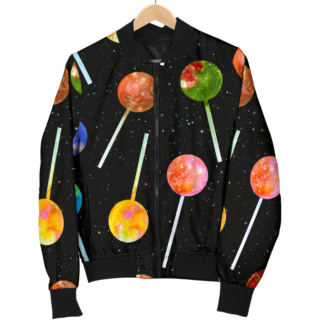 Lollipop Pattern Print Design LL04 Men Bomber Jacket