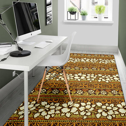 Hawaiian Themed Pattern Print Design H015 Area Rugs