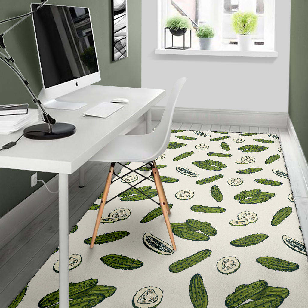 Cucumber Pattern Print Design CC05 Area Rugs